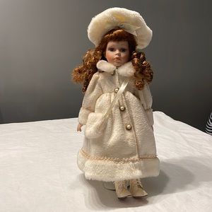 Emily Elizabeth porcelain doll 2001 limited edition collectible.  16” ta…
